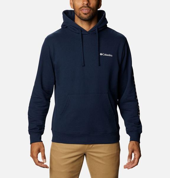 Columbia Viewmont II Hoodies Navy White For Men's NZ95480 New Zealand